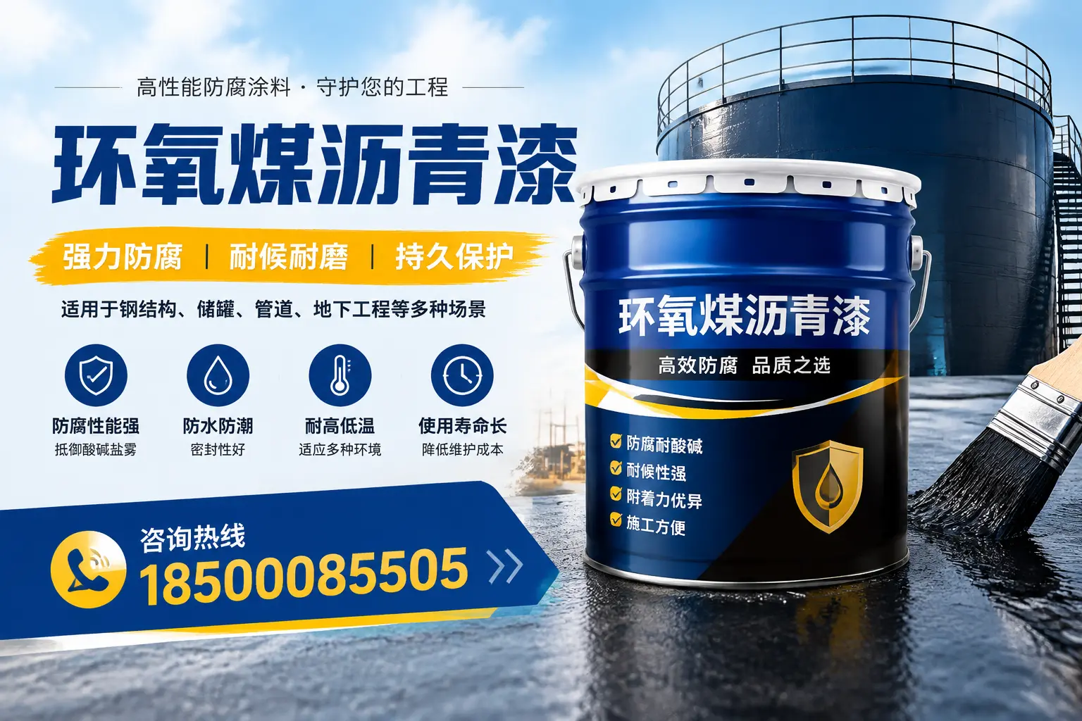 环氧煤沥青漆在工业中的应用,牡丹江企业的选择